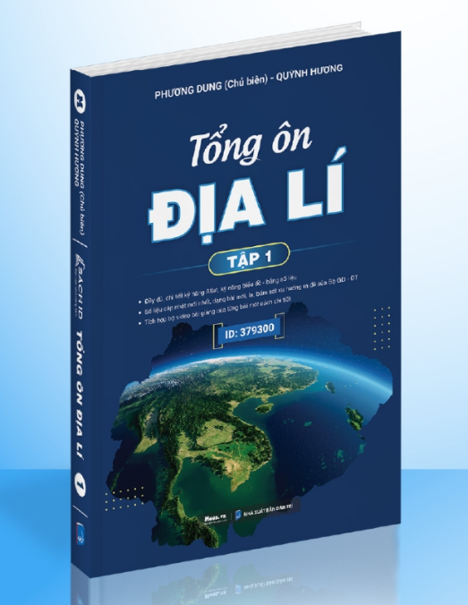 Sách Tổng ôn địa lý lớp 12 ôn thi THPT quốc gia Moonbook
