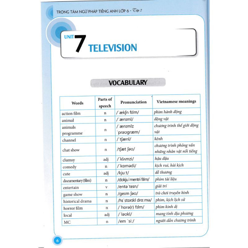 GLOBAL SUCCESS Trọng tâm ngữ pháp tiếng Anh lớp 6 tập 2 (tái bản 02)