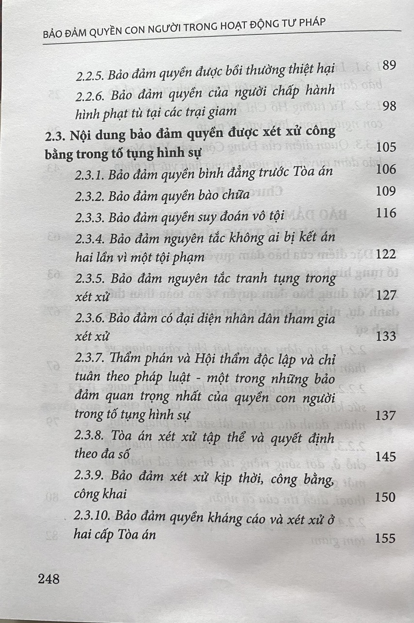 Bảo Đảm Quyền Con Người Trong Hoạt Động Tư Pháp