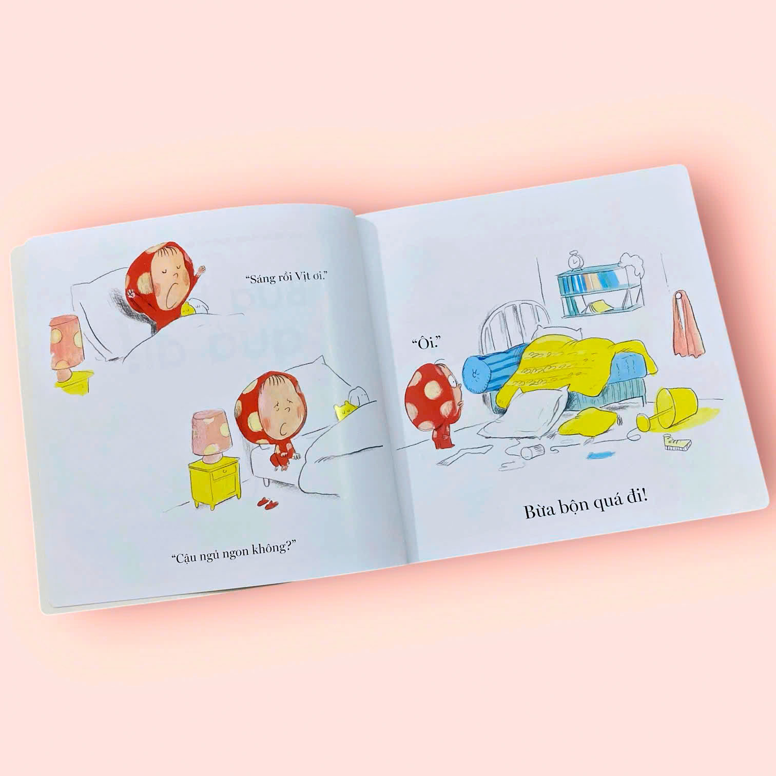 Sách cho bé - Bừa Bộn Quá Đi! - Vịt và Chấm - Sách tranh - Dành cho trẻ 3+