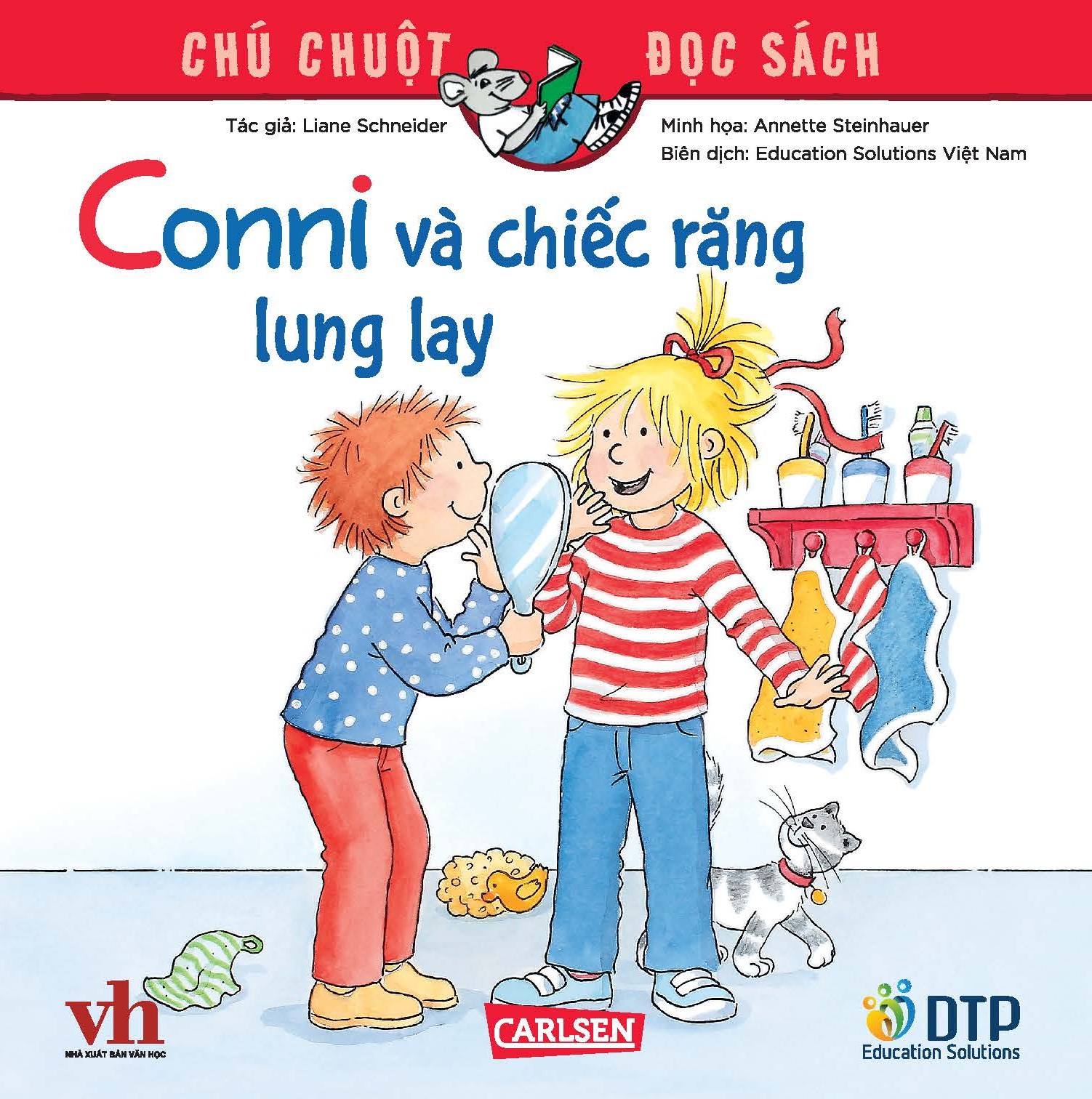 Combo truyện Conni và câu chuyện sức khỏe - Chú chuột đọc sách