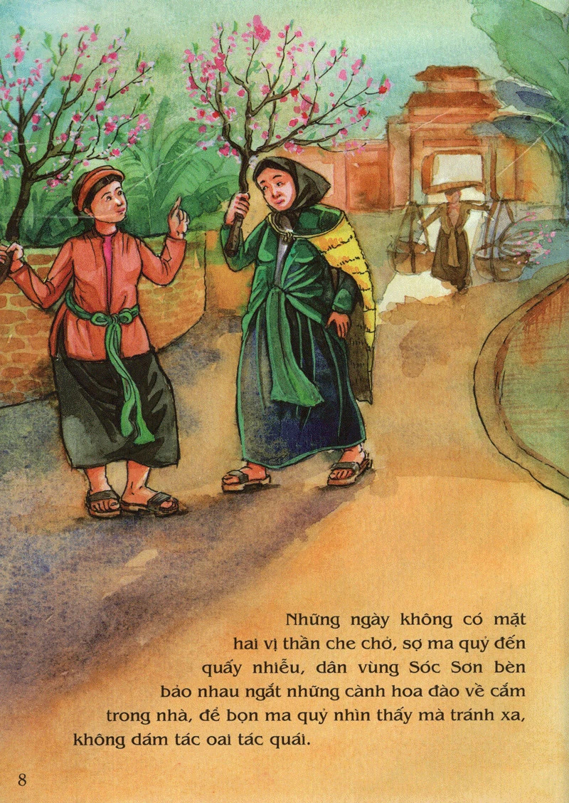 Tranh Truyện Dân Gian Việt Nam: Sự Tích Hoa Đào, Hoa Mai