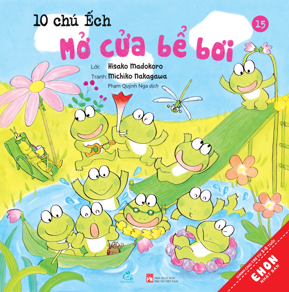 Sách Combo Ehon Nhật Bản 10 Chú Ếch Phần 3 - TB 2024 (Tập 13 - 18)
