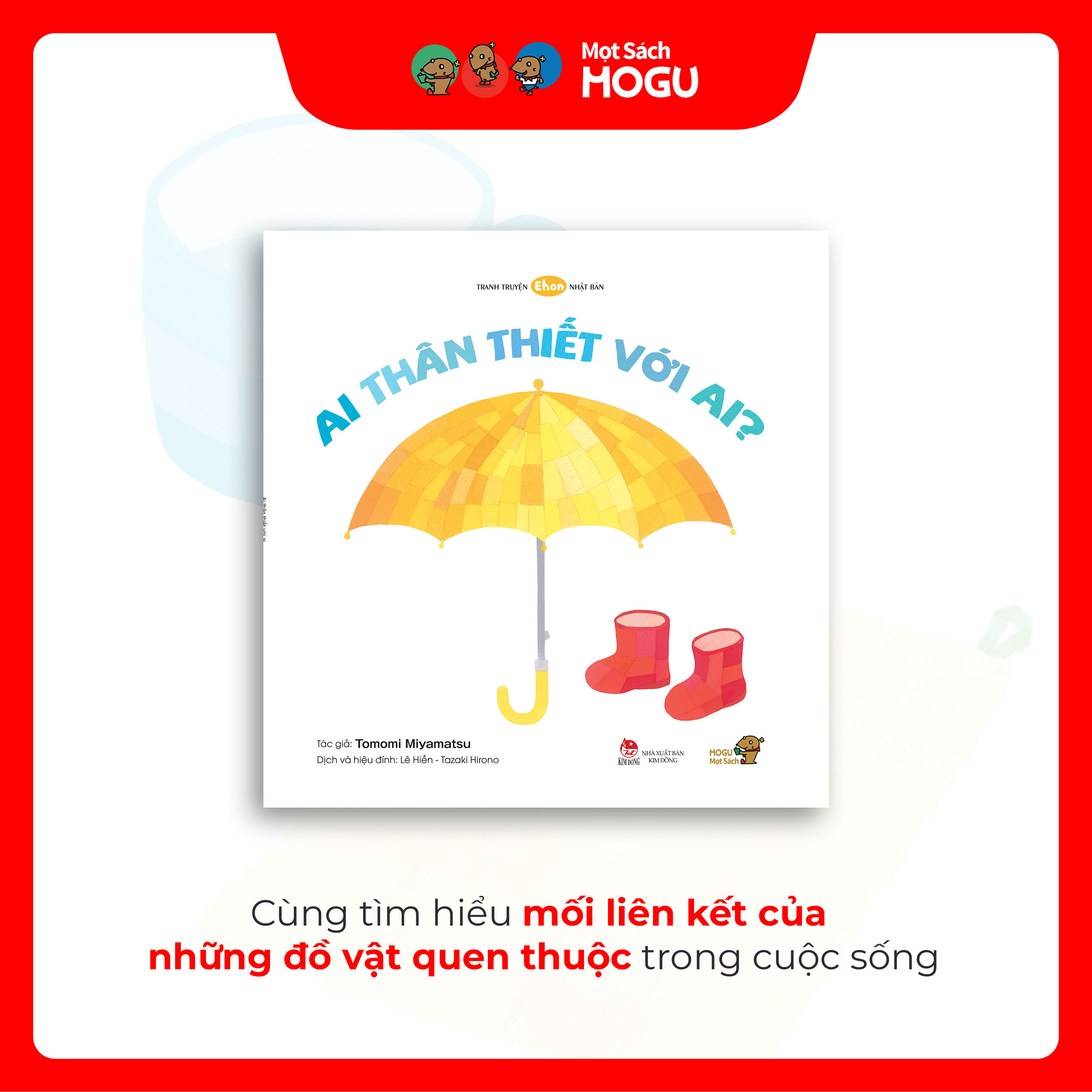 Truyện Ehon bé 1-2-3 tuổi - Ai thân thiết với ai