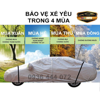 [SONET] Bạt trùm xe ô tô Kia Sonet vải dù oxford cao cấp , áo bạt phủ trùm che kín che nắng, che mưa