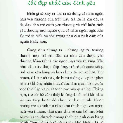 5 Ngôn Ngữ Yêu Thương Dành Cho Trẻ Em (Tái Bản 2021)