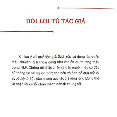 Ứng Dụng Tâm Lý Học NLP - Thay Cách Nghĩ Mở Lối Đi