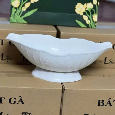 Đĩa thuyền đựng gà , đựng hoa quả thắp hương thiết kế sang trọng , tinh sảo
