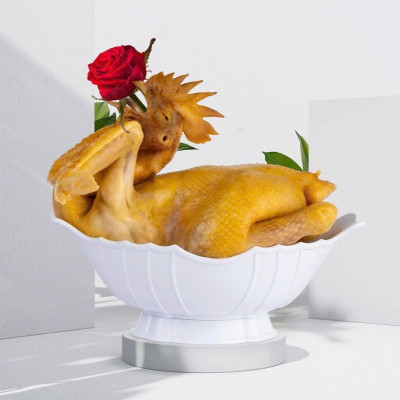 Đĩa thuyền đựng gà , đựng hoa quả thắp hương thiết kế sang trọng , tinh sảo