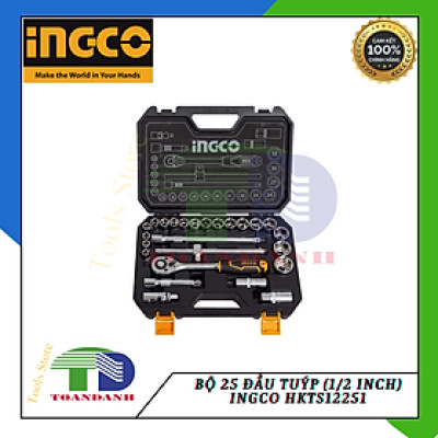 Bộ 25 đầu tuýp (1/2 inch) Ingco HKTS12251