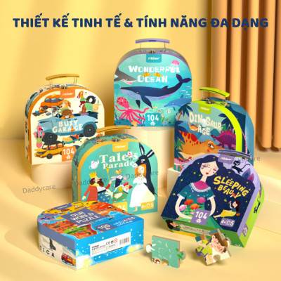 Đồ Chơi Xếp Hình cho bé Vali Khủng Long Dinosaus Age, Đồ Chơi Thông Minh