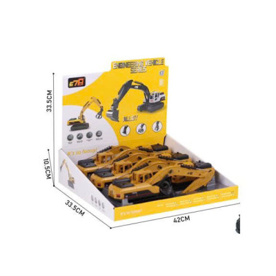678 - 901345ZE Đồ chơi mô hình xe tải kỹ thuật quán tính chạy đà (KT 33.5x42x10.5cm) - 6pcs/Hộp