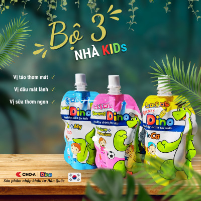 Nước Uống Bổ Sung Canxi Và Vitamin D Cho Trẻ - Long Dino Vị Sữa (1 Gói x 120ml)