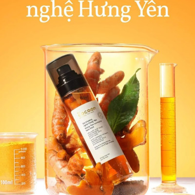 Xịt khoáng nghệ Hưng Yên Cocoon 130ml giúp sáng da và chống oxy hóa thuần chay