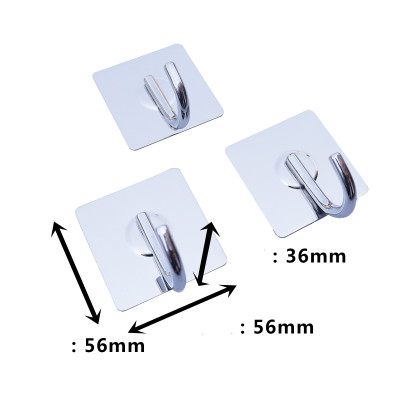 Combo Móc Dán Tường Inox 304 Hình Trụ Vuông Không cần Dục Lỗ Cao Cấp Chống Gỉ Sét Siêu Bền Siêu Chịu Lực - Móc Treo Đồ Gia Đình Tiện Dụng