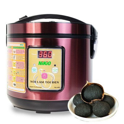 Máy Làm Tỏi Đen Nikio NK-688 - Nồi Ủ Tỏi Đen Cao Cấp, Công Nghệ Nhật Bản, Làm Tỏi Và Sấy Khô Tự Động, Tỉ Lệ Thành Công 99%, Tỏi Thơm Ngon Chuẩn Vị - Dung Tích 5 Lít, Làm Được 1.5 Kg Tỏi - Hàng Chính Hãng (5L) - Hàng chính hãng