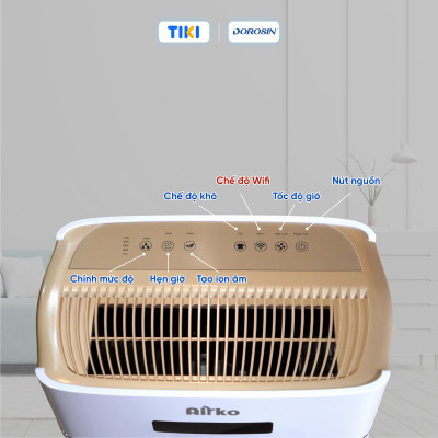 Máy hút ẩm gia dụng chính hãng Dorosin Airko 630E (80m2)/Công suất hút ẩm 30 lít /ngày/ Cảm ứng điện tử thông minh