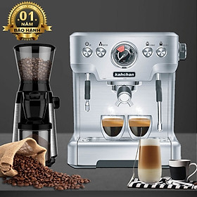 COMBO MÁY XAY VÀ PHA CAFE ESPRESSO KAHCHAN-EP9149_CG9129 -HÀNG CHÍNH HÃNG-250 KHÁCH/ NGÀY