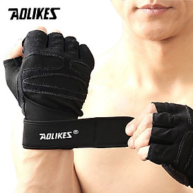 Găng tay hở ngón tập gym Nam - Nữ, hãng Aolike AL109