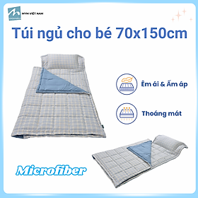 Túi ngủ cho bé MYM kích thước 70x150cm chất liệu vải Microfiber nhung