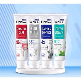 Kem Đánh Răng Hàn Quốc 2080 DR.CLINIC Đánh Bay Mảng Bám, Giảm Ê Buốt, Ngăn Ngừa Hơi Thở Có Mùi 125gr