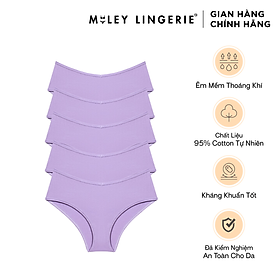 Combo 5 Quần Lót Nữ Cotton Thiên Nhiên Being Me Miley Lingerie- Màu Tím
