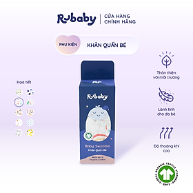 Khăn Quấn Em Bé Rubaby, Chất Liệu 100% Cotton Mềm Mại Thoáng Mát, Bảo Vệ Bé An Toàn