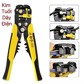 Kìm Tuốt Dây Điện Tự Động Đa Năng Tolsen – Bấm Cos, Cắt Dây Chuẩn Xác, Dễ Dùng