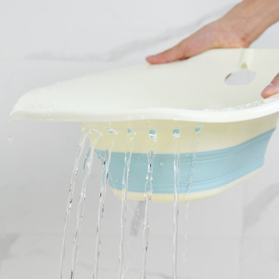 Chậu xông vùng kín sau sinh Song An Eco loại gấp gọn (chọn màu và vòi xịt)