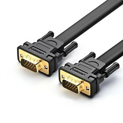Ugreen UG11670VG105TK 10M màu Đen Cáp tín hiệu 2 đầu VGA cáp dẹt - HÀNG CHÍNH HÃNG