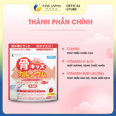 [Vị Dâu] Bột Canxi Cá Tuyết Fine Bone