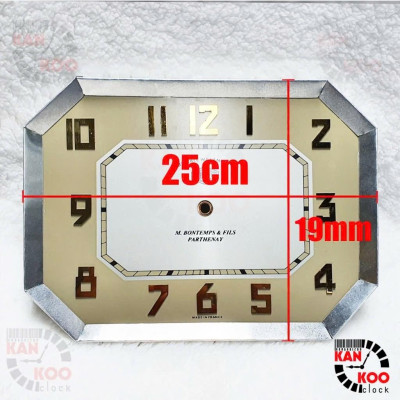 Mặt Số Bát Giác Ngang ODO-N2 – Số Nổi Inox 304, Viền Nhôm, Logo ODO – Lắp Đồng Hồ Cổ Điển