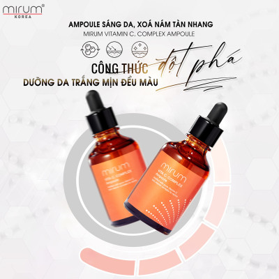 Tinh chất VITAMIN C sáng da, xóa nám và tàn nhang Ampoule Vitamin C Mirum 50ml