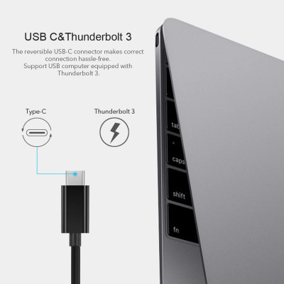 Đầu chuyển Type-C 3.1 ra cổng LAN RJ45 hiệu CHOETECH HPK-HUB-R01 cho điện thoại Macbook (Kết nối mạng có dây, thiết kế nhỏ gọn, tốc độ cao) - Hàng chính hãng