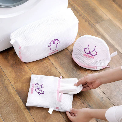 Set 5 túi lưới đựng quần áo máy giặt - Tặng 1 khăn mặt cao cấp