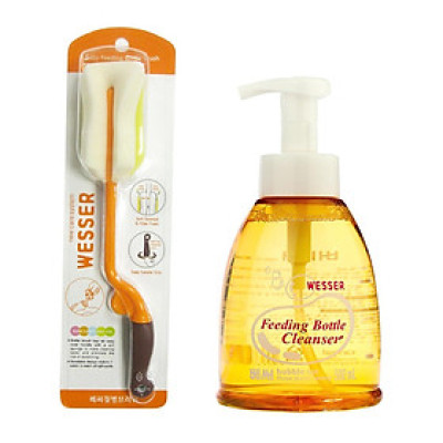 COMBO CHAI + CÂY RỬA BÌNH SỮA WESSER