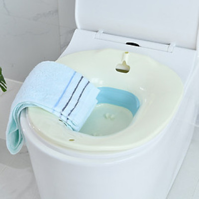 Chậu xông vùng kín sau sinh Song An Eco loại gấp gọn (chọn màu và vòi xịt)