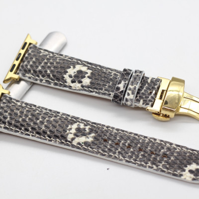 DÂY DA KỲ ĐÀ THẬT HANDMADE HÀNG CHÍNH HÃNG SONGHAN LEATHER , DÂY ĐEO THAY THẾ CHO APPLE WATCH PHÙ HỢP CÁC DÒNG SERIES 1-2-3-4-5-6-SE-7, SẢN PHẨM KÈM ADAPTER KÈM KHÓA AWLZ-02