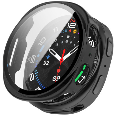 Ốp Case PC Mặt Kính Cường Lực chống va đập cho Samsung Galaxy Watch8 40mm / 44mm - Hàng Chính Hãng