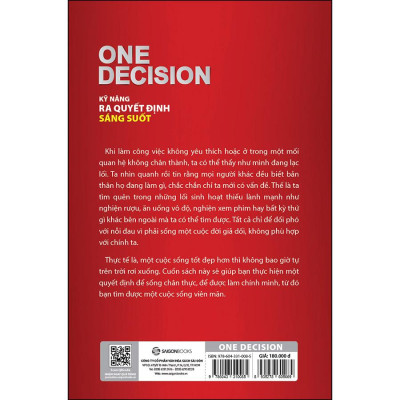One Decision - Kỹ Năng Ra Quyết Định Sáng Suốt - Xây dựng những mối quan hệ chất lượng hơn