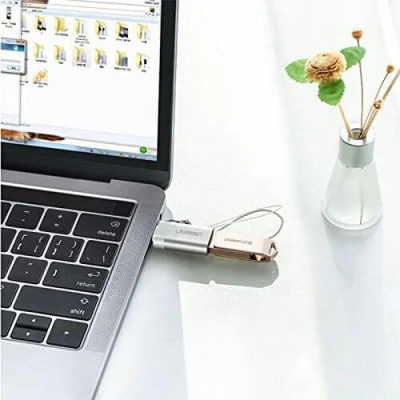 Ugreen UG50284US270TK Màu Bạc Đầu chuyển đổi TYPE C sang USB 3.0 vỏ nhôm - HÀNG CHÍNH HÃNG