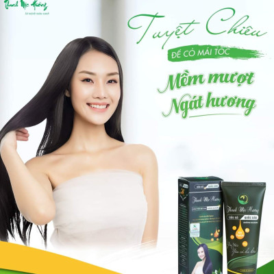 Dầu xả phục hồi tóc hư tổn chẻ ngọn gãy rụng Thanh Mộc Hương chính hãng 200ml 