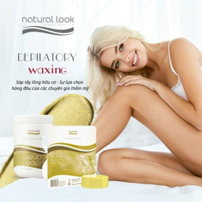 Lăn tẩy lông hữu cơ cho kết quả tẩy lông hoàn hảo - Natural Look Depilatory Range Liquid Gold Wax