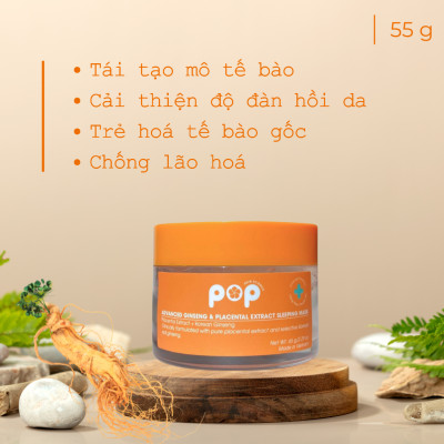 Mặt Nạ Ngủ Tinh Chất Nhau Thai Cừu Và Nhân Sâm POP