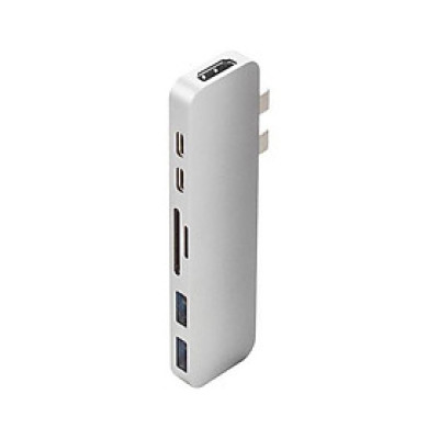 Cổng chuyển Hyperdrive DUAL USB-C Hub cho MacBook Pro 13"/15" 2016/2017/2018 và MacBook Air 2018 - Hàng chính hãng 