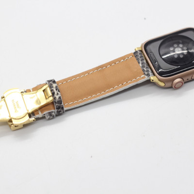 DÂY DA KỲ ĐÀ THẬT HANDMADE HÀNG CHÍNH HÃNG SONGHAN LEATHER , DÂY ĐEO THAY THẾ CHO APPLE WATCH PHÙ HỢP CÁC DÒNG SERIES 1-2-3-4-5-6-SE-7, SẢN PHẨM KÈM ADAPTER KÈM KHÓA AWLZ-02