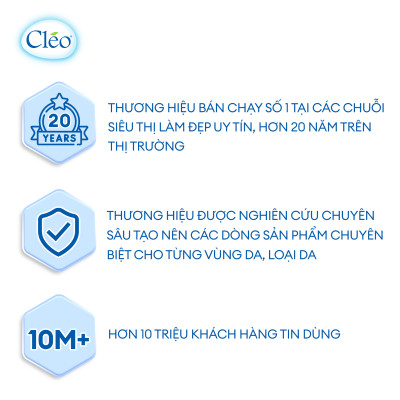 Gel làm dịu da sau tẩy lông Cléo giúp chậm mọc lông 50g - chiết xuất lá trà xanh thiên nhiên