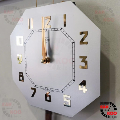 Mặt Đồng Hồ Odo Bát Giác Đứng 21.1cm – Nhôm Inox Xi Vàng – Phục Chế Đồng Hồ Cổ – Kankoo chính hãƞg