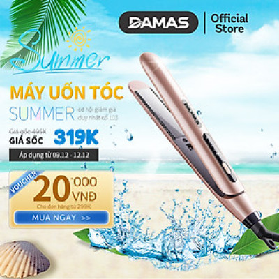 Máy Uốn Tóc Và Duỗi Tóc Tạo Kiểu DAMAS D578A - Ép, là thẳng, uốn cụp, làm xoăn đa năng tiện lợi dễ dàng sử dụng - Hàng Chính Hãng