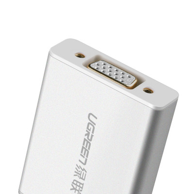 Mini Dp To Vga Converter Đầu Chuyển Đổi Aluminum With Audio Md107 - 10437 Ugreen - Hàng Chính Hãng
